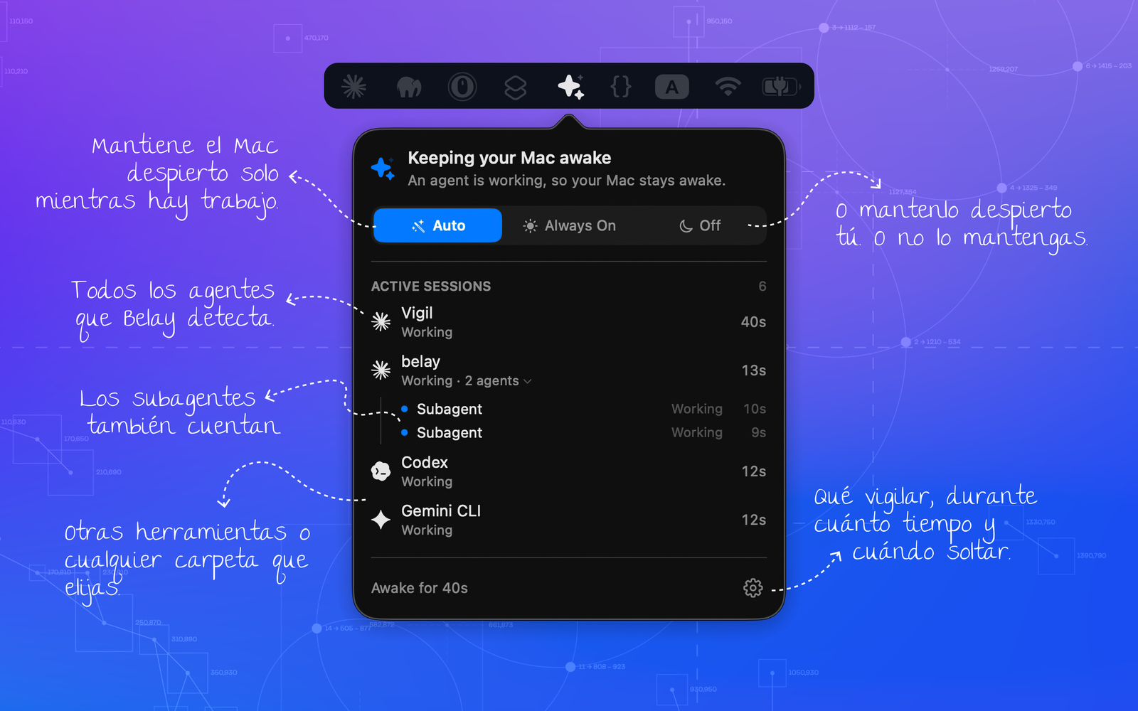 Tus agentes, de un vistazo