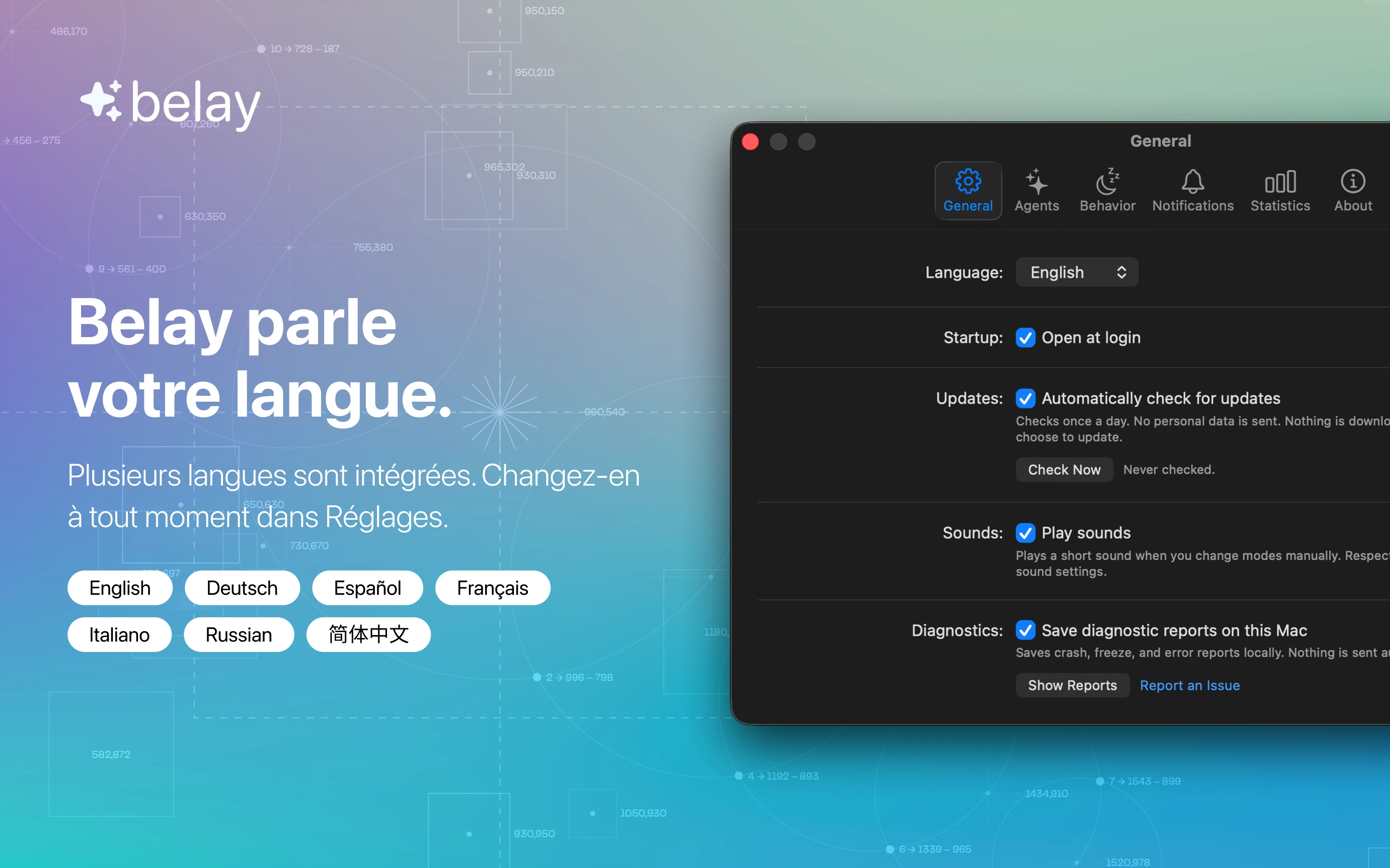 Vos agents, en un coup d'œil
